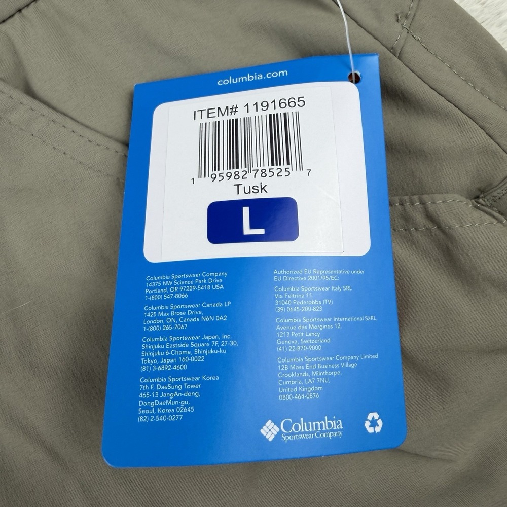 NWT-Columbia Omni-Shield Omni-Shade Skort Skirt Active Fit Size L Tusk/Tan - Picture 5 of 10